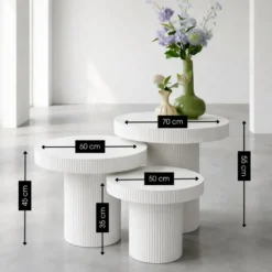 Mica Decorations Lux Bijzettafel - Set van 3