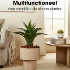 Mica Decorations Lux Bloempot – Lichtbruin