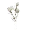 Mica Decorations Magnolia Kunstbloem - H88 cm - Wit