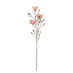 Mica Decorations Magnolia Kunstbloem - H88 cm - Perzik