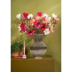 Mica Decorations Magnolia Kunstbloem - H88 cm - Perzik