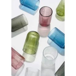 Mica Decorations Merlot Drinkglas - Set van 6 - 400 ml - Lichtgroen