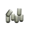 Mica Decorations Merlot Drinkglas - Set van 6 - 400 ml - Grijs
