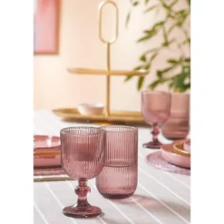 Mica Decorations Merlot Drinkglas - Set van 6 - 400 ml - Paars