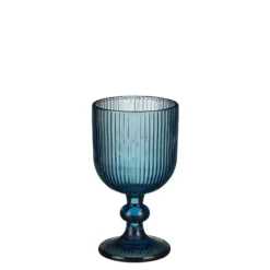Mica Decorations Merlot Wijnglas - Set van 6 - 250 ml - Blauw