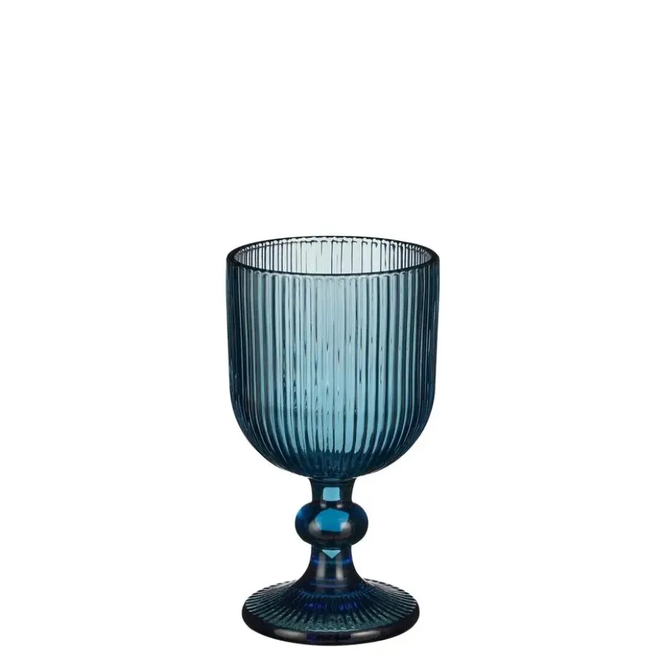 Mica Decorations Merlot Wijnglas - Set van 6 - 250 ml - Blauw
