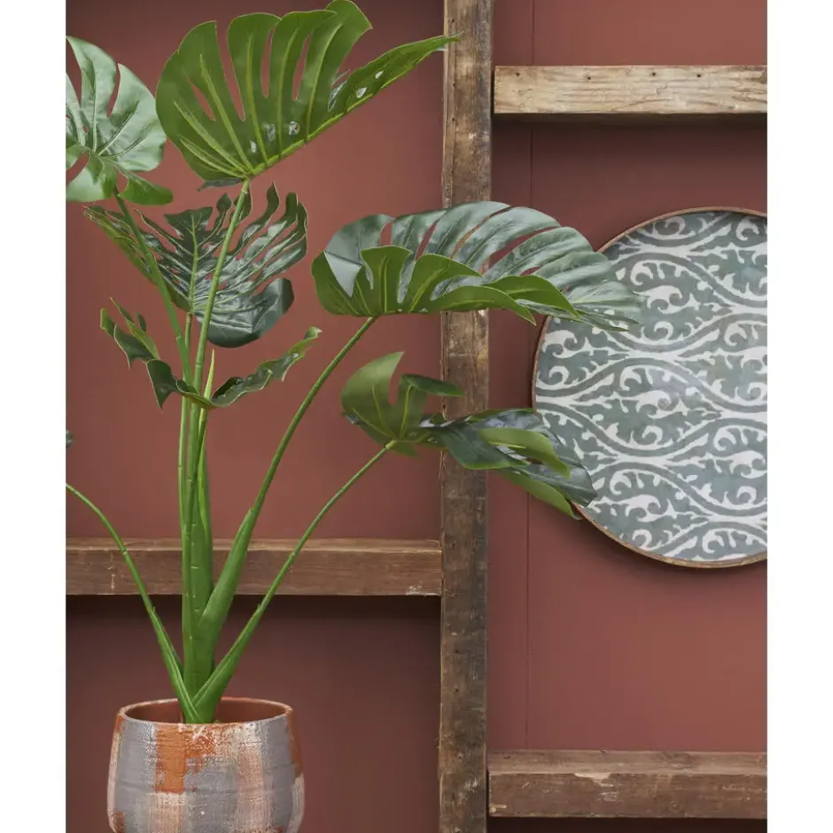 Mica Decorations Monstera Kunstplant - H100 x Ø70 cm - Groen