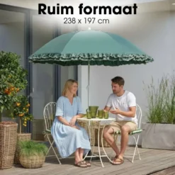 Mica Decorations Parasol Kantelbaar 238 x Ø195 cm