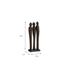 Mica Decorations Pegara Woondecoratie - L7 x B13 x H35 cm - Hout