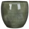 Mica Decorations Plantenpot - groen - keramiek - 33 x 31 cm