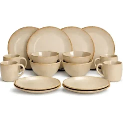 Mica Decorations Racco Serviesset 4 Persoons - Beige