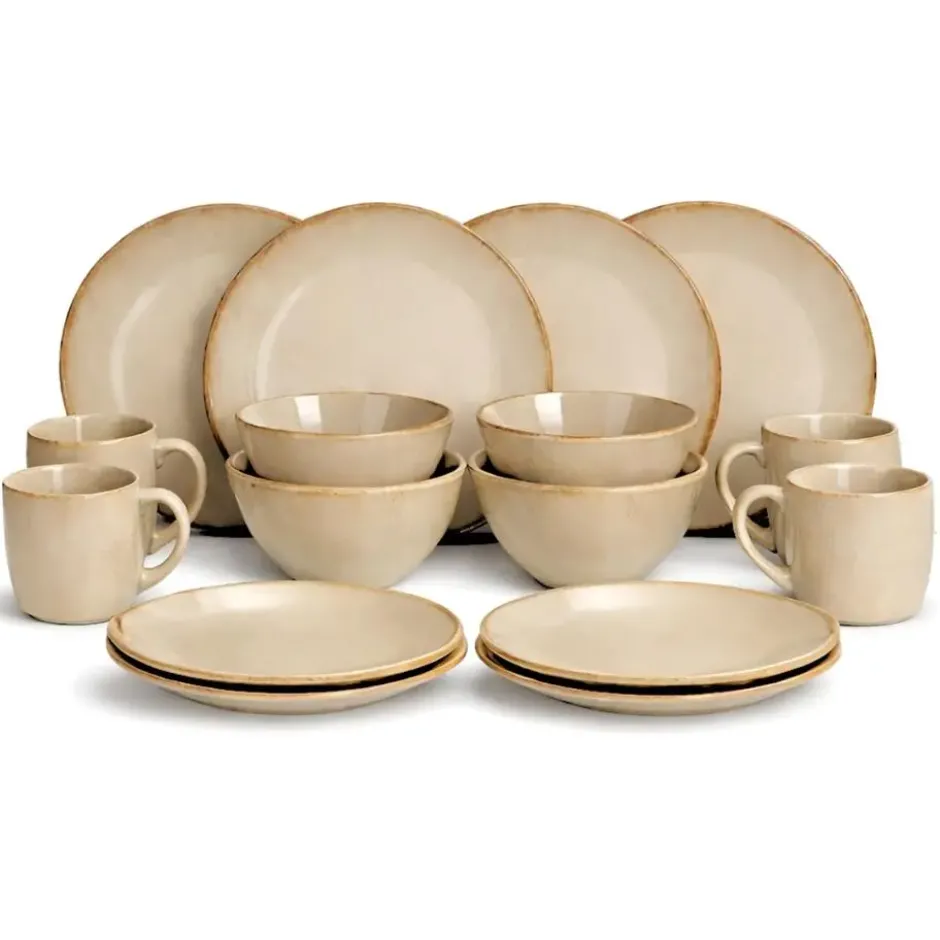 Mica Decorations Racco Serviesset 4 Persoons - Beige