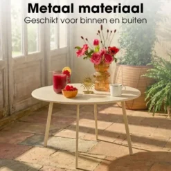 Mica Decorations Seatle Bijzettafel Rond voor Buiten