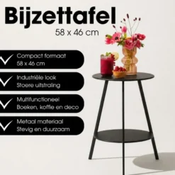 Mica Decorations Seatle Bijzettafel Rond voor Buiten