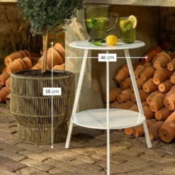 Mica Decorations Seatle Bijzettafel Rond voor Buiten