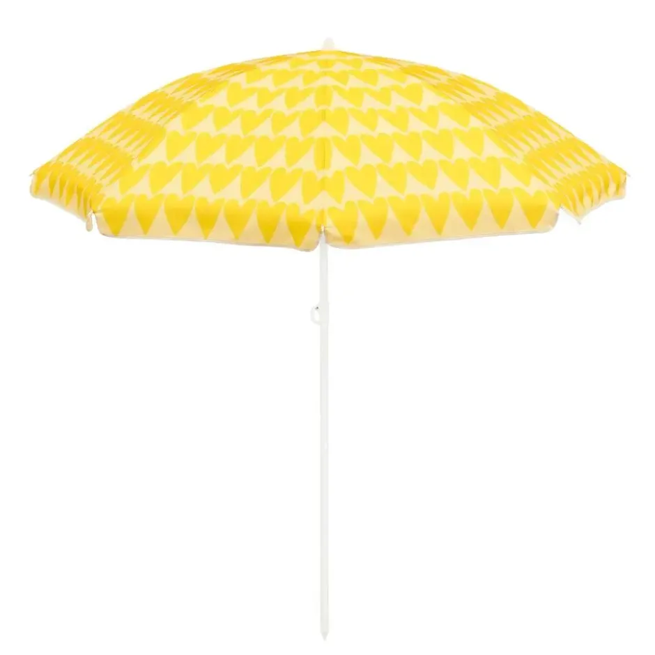 Mica Decorations Strandparasol - H180 x Ø160 cm - Geel