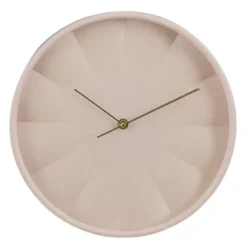 Mica Decorations Tikki Wandklok - 30 cm - roze - kunststof - muur
