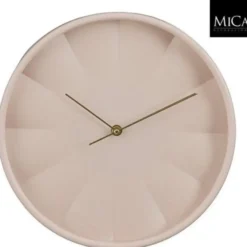 Mica Decorations Tikki Wandklok - 30 cm - roze - kunststof - muur