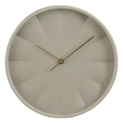 Mica Decorations Tikki Wandklok - 30cm - beige - kunststof - muur