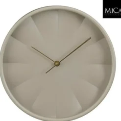Mica Decorations Tikki Wandklok - 30cm - beige - kunststof - muur