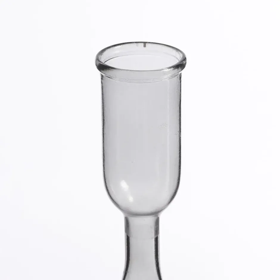 Mica Decorations Trent Kandelaar - H33 x Ø9 cm - Glas - Donkergrijs