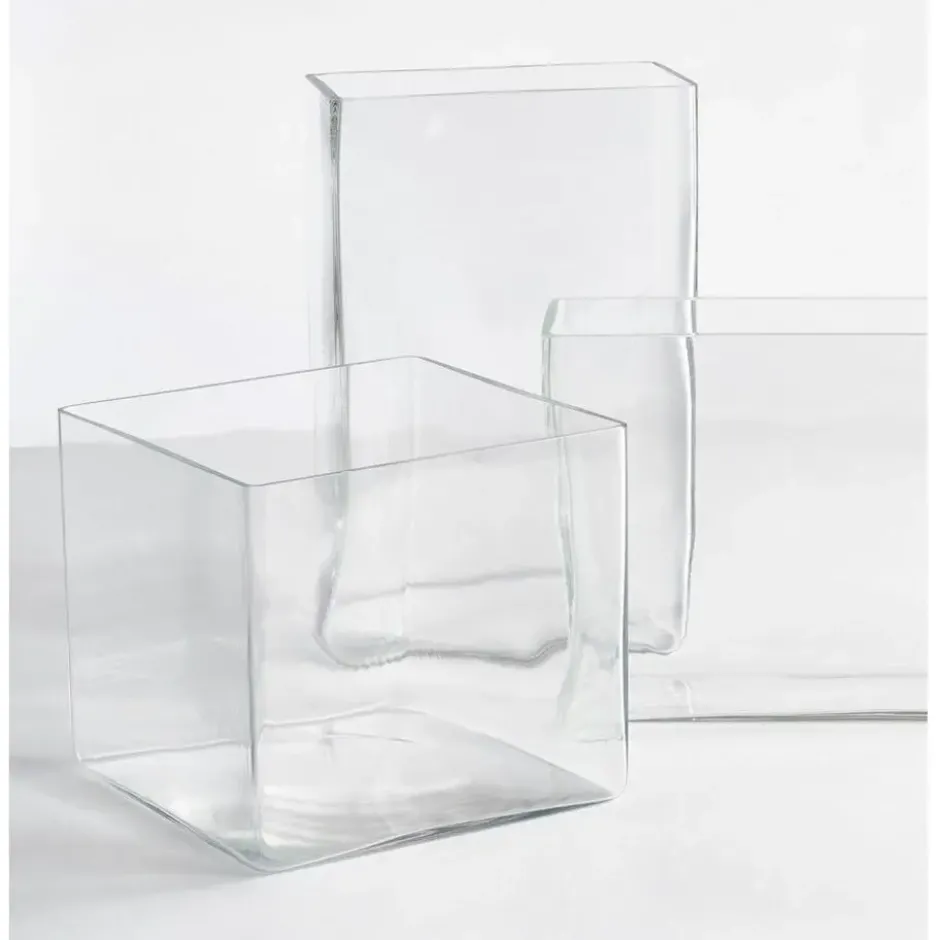 Mica Decorations Vaas - accubak - rechthoekig - 20 x 10 x 30 cm