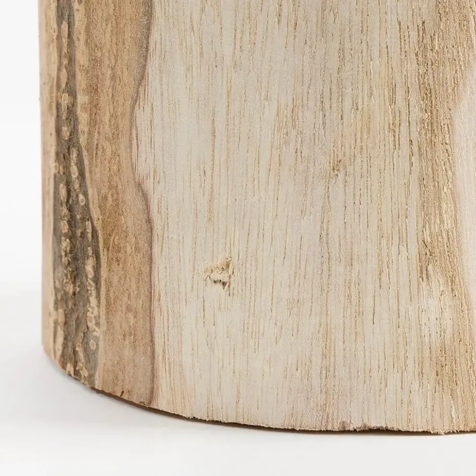 Mica Decorations Vaas - hout - bruin - 14 x 47 cm