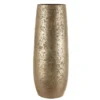 Mica Decorations Vaas - keramiek - flakes - goud - D21 x H55 cm