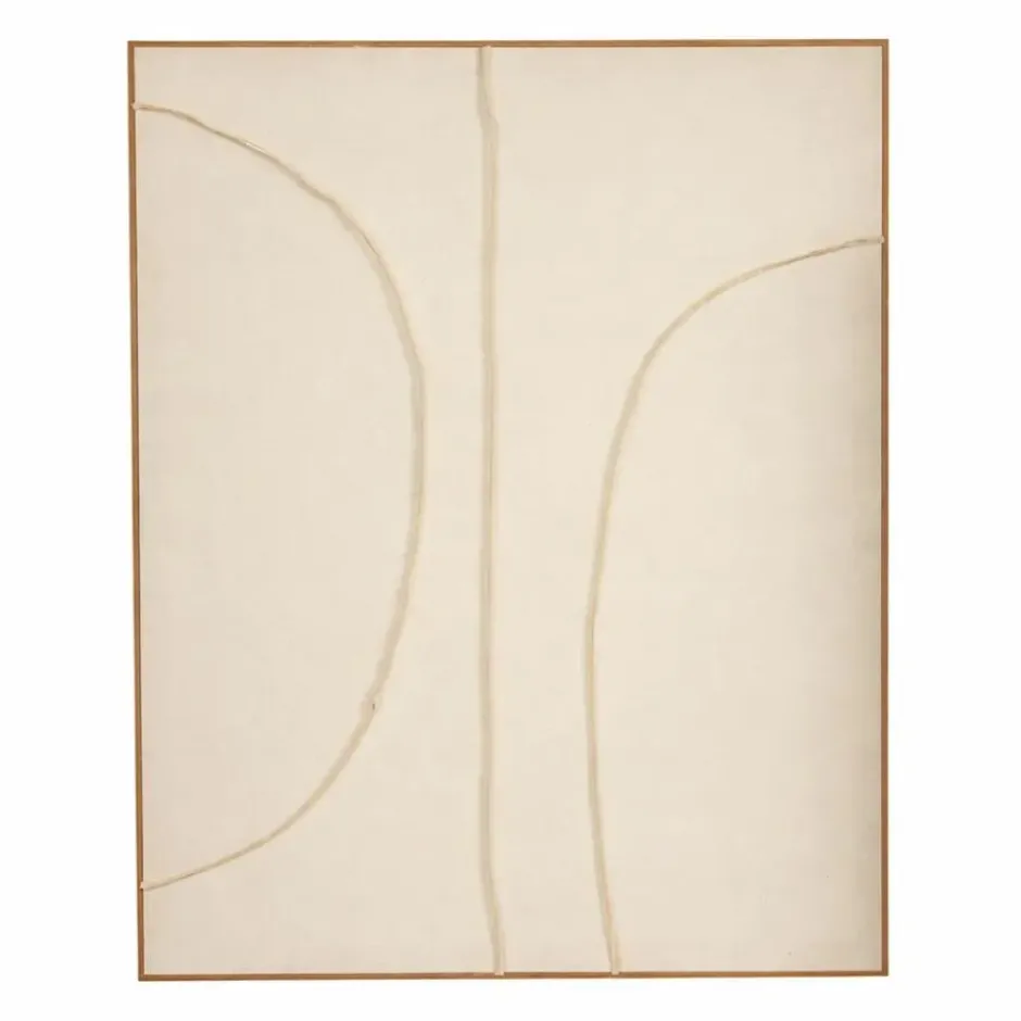 Mica Wanddecoratie Beige 100x80 cm