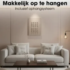 Mica Wanddecoratie Donkerbruin 60x40 cm