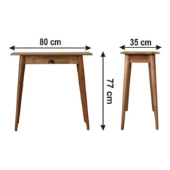 Mini Eiken-achtige Schrijftafel - Nordic Stijl