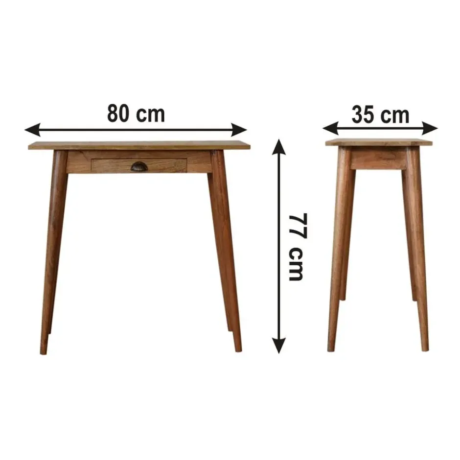 Mini Eiken-achtige Schrijftafel - Nordic Stijl