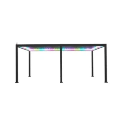 Mirador Deluxe overkapping elektrisch met LED 300 x 600 antraciet