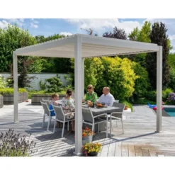 Mirador Deluxe terrasoverkapping 300 x 400 cm grijs