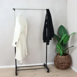 MISOU Kledingrek op wieltjes - Zwart