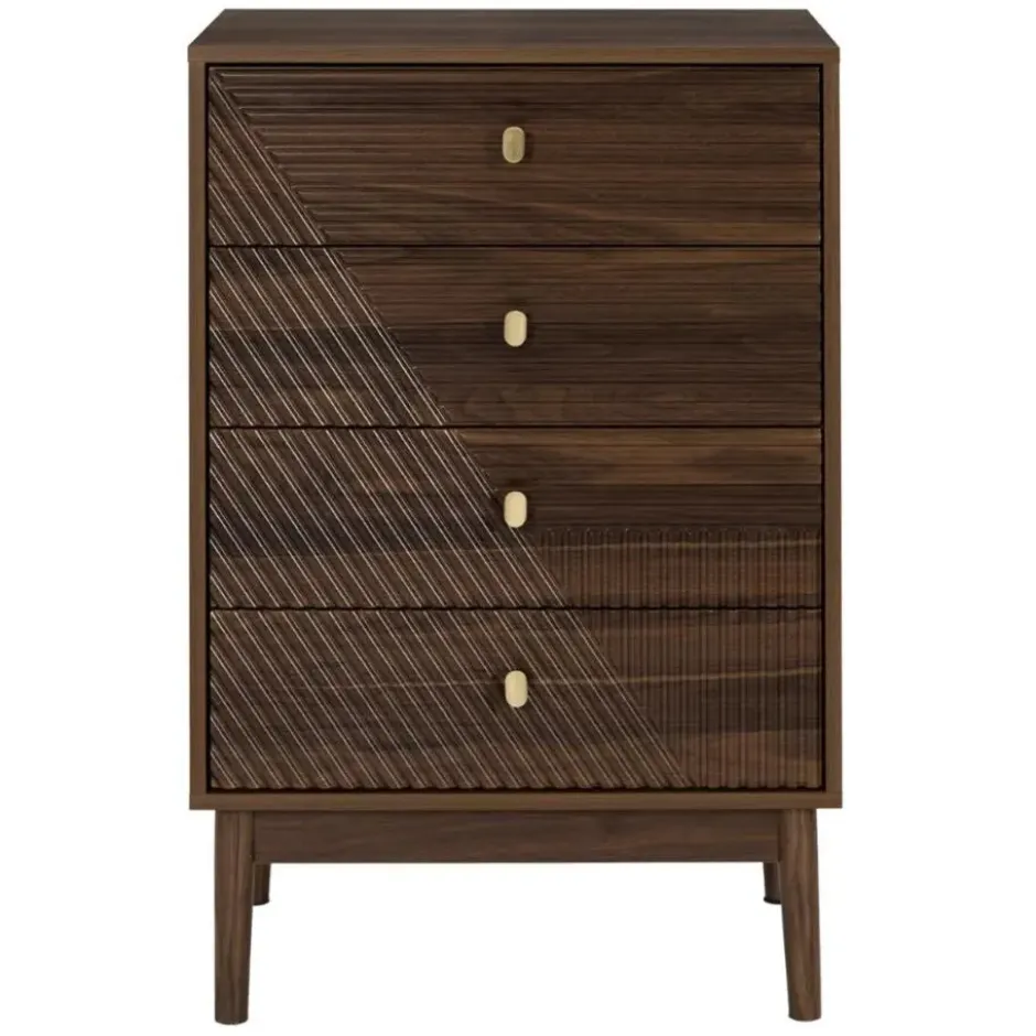 MISOU Ladekast 4 lades Tiffany - Bruin