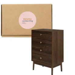MISOU Ladekast 4 lades Tiffany - Bruin