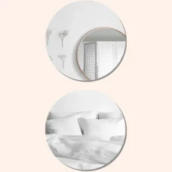 MISOU Plakspiegel Zelfklevende Spiegel Rond Set van 2 40x40cm