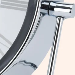 MISOUTafelklok Zilver Metaal 16 cm Klokken Binnen Decoratieve Accessoires