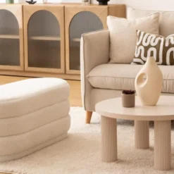 MISOU Teddy Poef Cozy - Wit