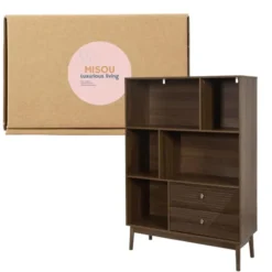 MISOU Wandkast Tiffany - Bruin