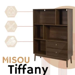 MISOU Wandkast Tiffany - Bruin