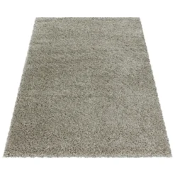 Monaco Soft Shaggy Hoogpolig Vloerkleed Beige - 300x400 CM