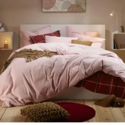 Moodit Dekbedovertrek Freya Pearl Pink - Lits Jumeaux - 240 x 220 cm - Katoen Fl