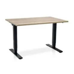 MRC COMFORT elektrisch zit sta bureau - 120x80 - robuust eiken