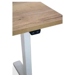MRC EASY elektrisch ARBO zit-sta bureau - 140x80cm - wit - robuust eiken