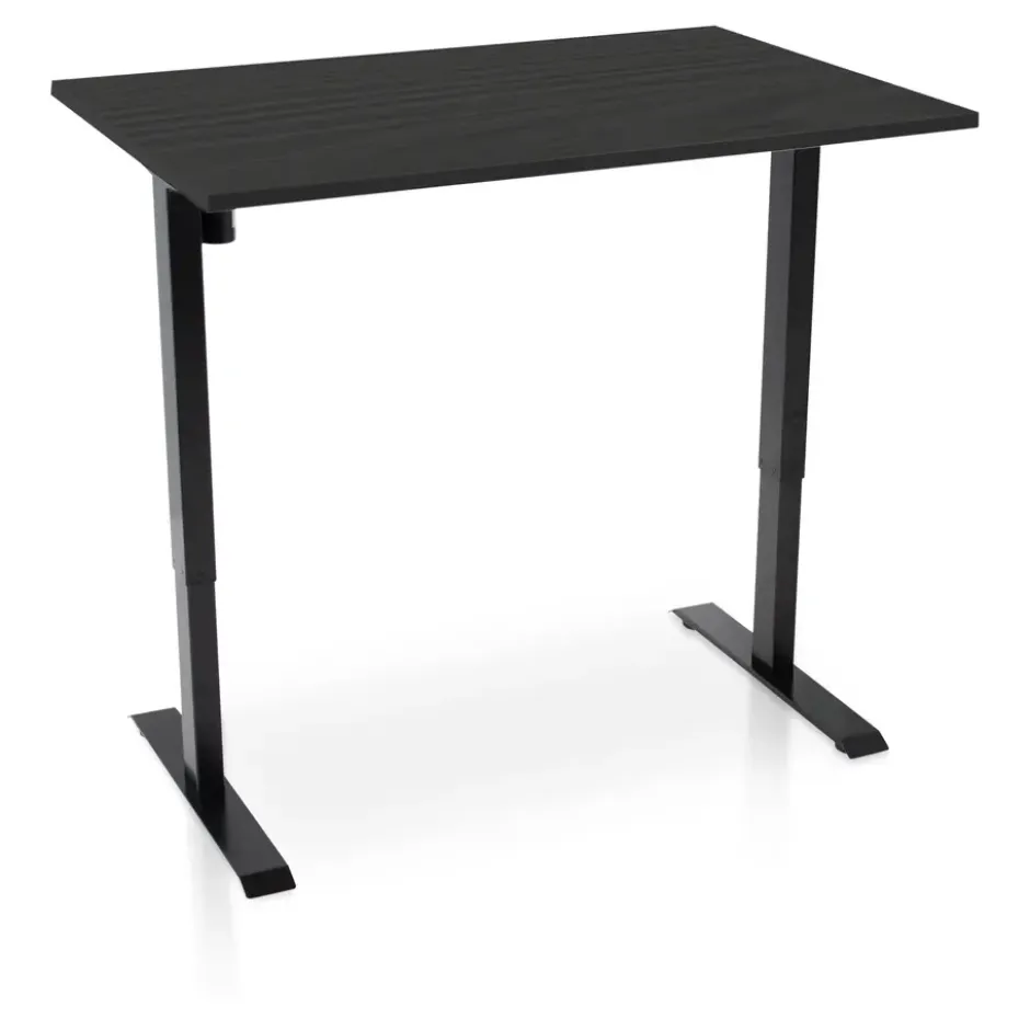 MRC EASY elektrisch ARBO zit-sta bureau - 120x80cm - zwart - zwart eiken