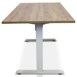 MRC EASY elektrisch ARBO zit-sta bureau - 160x80cm - wit - midden eiken