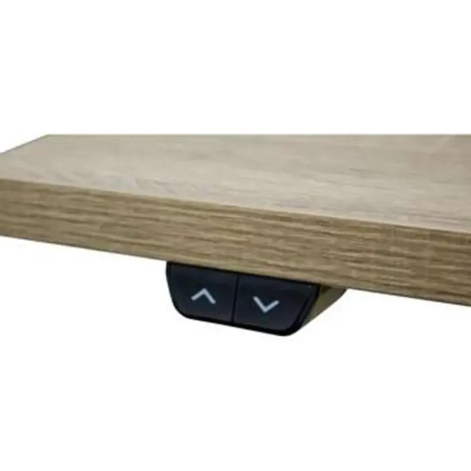 MRC EASY Set - Zit-sta bureau + bureaustoel - 140x80 - robuust eiken