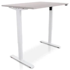 MRC EASY Zit-Sta Bureau – Elektrisch Verstelbaar – 120x80 cm – Blad Sand Grey